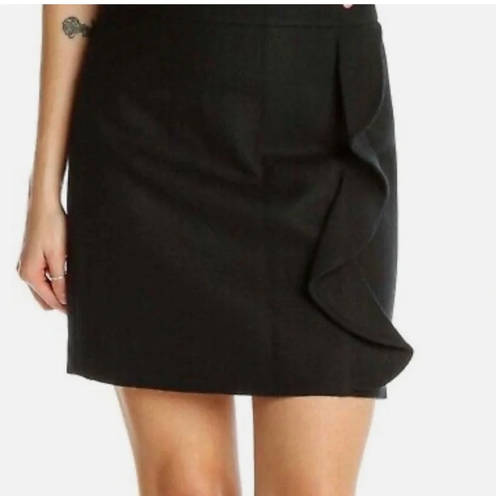 J. Crew Mercantile Wool Ruffle Detail Skirt
